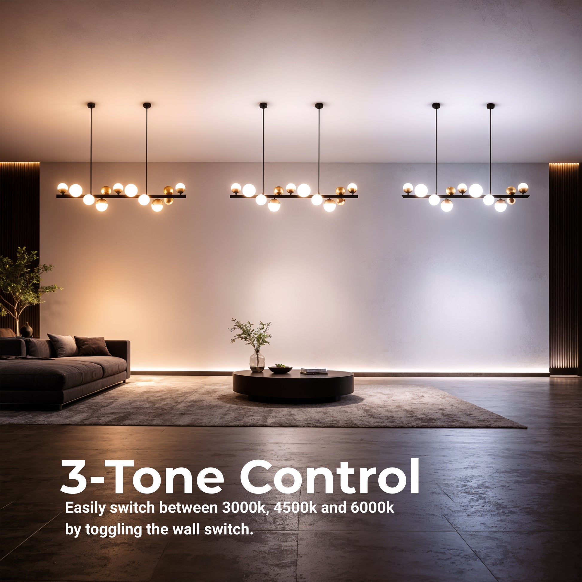 Aurion 29W akrylový LED závěsný lustr s dálkovým ovládáním, stmívatelný, černé zlato, kovové a akrylové LED lustry s dálkovým ovládáním Výchozí název Alessandro Design