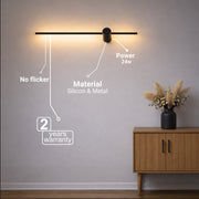 Angelique LED nástěnné svítidlo 24W Černá Bílá Vnitřní nástěnná svítidla Výchozí název Alessandro Design