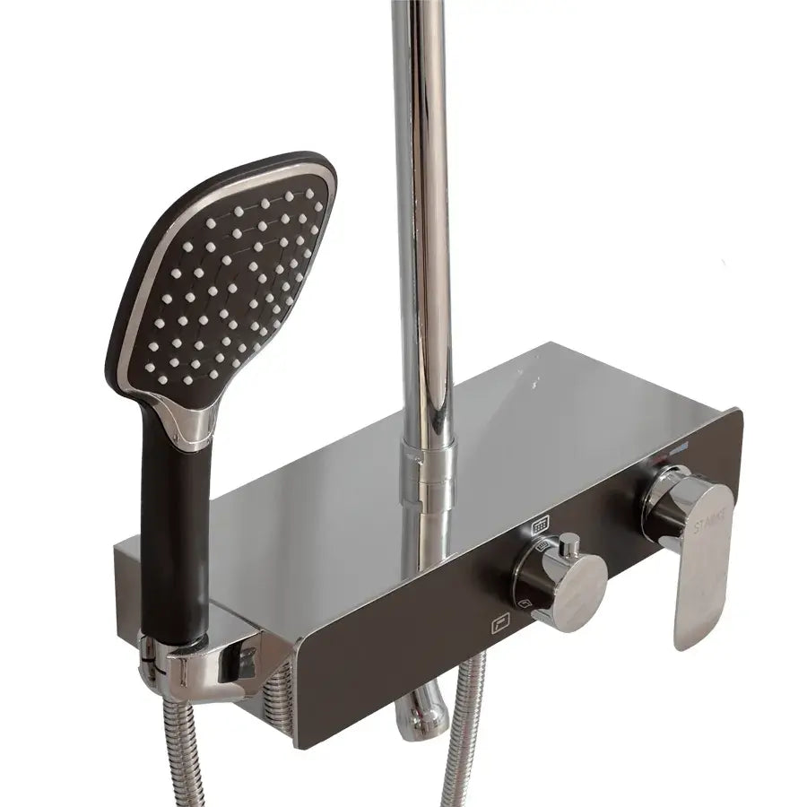 Sprchový sloup, sanitární mosaz, černý, SJG/2750 Baterie a sprchové sloupy Výchozí název Alessandro Design