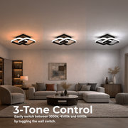 LED lustr VERTEX Matrix překrývající se diamanty, kovové rámy, 24W, 2 diamanty, studené/teplé/neutrální světlo 3000K/4000K/6000K, černý, kov a silikonový LED lustr Výchozí název Alessandro Design