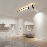LED lustr s nastavitelným projektorem FISSO Camilla 70W, studené/teplé/neutrální světlo, černé LED lustry Výchozí název Alessandro Design