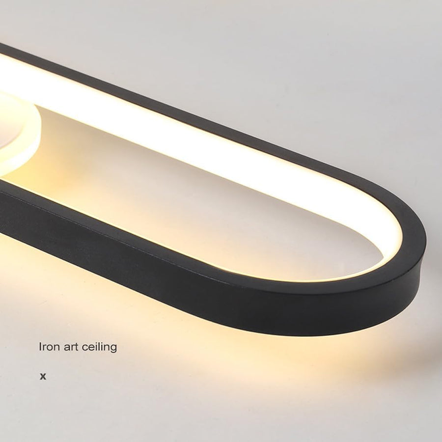 LED lustr s nastavitelným projektorem FISSO Camilla 70W, studené/teplé/neutrální světlo, černé LED lustry Výchozí název Alessandro Design