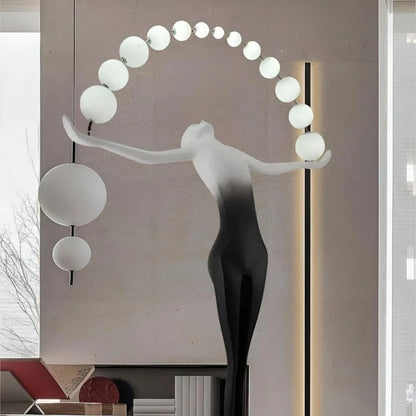 Amato LED stojací lampa 24W 4000K Černá kovová veioze a stojací lampa Výchozí název Alessandro Design