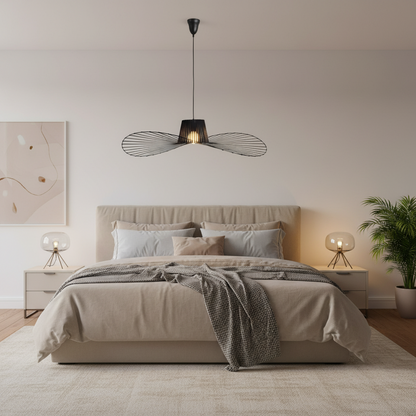 Závěsný lustr ELIAS 35cm, 1x E27, kov, černý Průmyslové lustry Výchozí název Alessandro Design