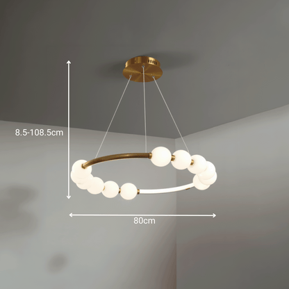 LED závěsné světlo Akrylové Nova 57W s dálkovým ovládáním, stmívatelné, 3000K/4000K/6000K, zlaté, kovové a akrylové LED lustry s dálkovým ovládáním Výchozí název Alessandro Design