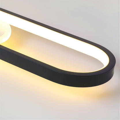 LED lustr s nastavitelným projektorem FISSO Camilla 49W, světlo 3000/4000/6000k, černé LED lustry Výchozí název Alessandro Design