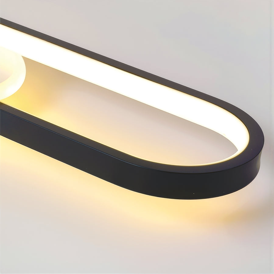 LED lustr s nastavitelným projektorem FISSO Camilla 49W, světlo 3000/4000/6000k, černé LED lustry Výchozí název Alessandro Design