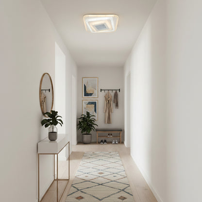 LED lustr NEXA 3D 46W, čtvercový, studené/teplé/neutrální světlo, bílé LED lustry Výchozí název Alessandro Design