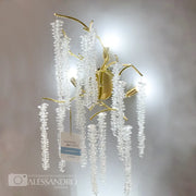 Nástěnné svítidlo Cristal Chandler 3x G9 Gold Interiérové ​​nástěnné svítidlo Výchozí název Alessandro Design