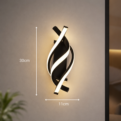 Reid 13W LED nástěnné světlo, Studené/Teplé/Neutrální světlo, Černá Vnitřní nástěnná světla Výchozí název Alessandro Design