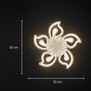 LED lustr s dálkovým ovládáním LILY 86W, 5 Elements, Studené/Teplé/Neutrální světlo, Stmívatelné, Bílý LED lustr s dálkovým ovládáním Výchozí název Alessandro Design