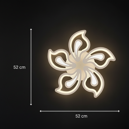 LED lustr s dálkovým ovládáním LILY 86W, 5 Elements, Studené/Teplé/Neutrální světlo, Stmívatelné, Bílý LED lustr s dálkovým ovládáním Výchozí název Alessandro Design