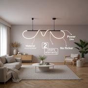DIVINO LED lustr s flexibilní silikonovou trubicí – 24W, nastavitelné světlo, matná černá Moderní lustry Výchozí název Alessandro Design