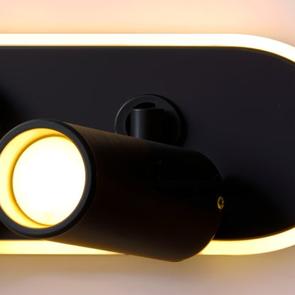 LED lustr s nastavitelným projektorem FISSO Camilla 49W, světlo 3000/4000/6000k, černé LED lustry Výchozí název Alessandro Design
