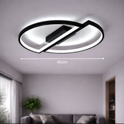 LED lustr s dálkovým ovládáním VECTOR ARCUS 52W, 2 Elements, Studené/Teplé/Neutrální světlo, Stmívatelné, Černé LED lustry s dálkovým ovládáním Výchozí název Alessandro Design