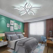 LED lustr s dálkovým ovládáním SAKURA 62W, 5 okvětních lístků, studené/teplé/neutrální světlo, stmívatelné, bílý LED lustr s dálkovým ovládáním Výchozí název Alessandro Design