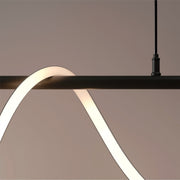 DIVINO LED lustr s flexibilní silikonovou trubicí – 24W, nastavitelné světlo, matná černá Moderní lustry Výchozí název Alessandro Design