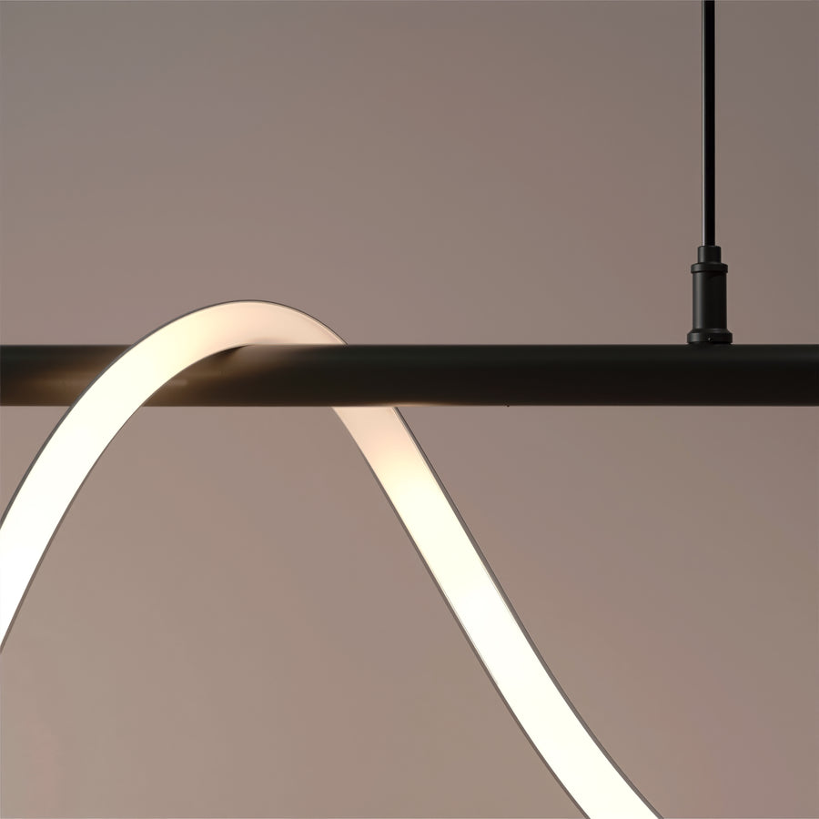 DIVINO LED lustr s flexibilní silikonovou trubicí – 24W, nastavitelné světlo, matná černá Moderní lustry Výchozí název Alessandro Design