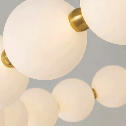 LED závěsné světlo Akrylové Nova 57W s dálkovým ovládáním, stmívatelné, 3000K/4000K/6000K, zlaté, kovové a akrylové LED lustry s dálkovým ovládáním Výchozí název Alessandro Design