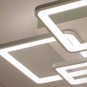 LED lustr s dálkovým ovládáním ELLA 119W, 6 čtverců, studené/teplé/neutrální světlo, stmívatelné, bílý LED lustr s dálkovým ovládáním Výchozí název Alessandro Design