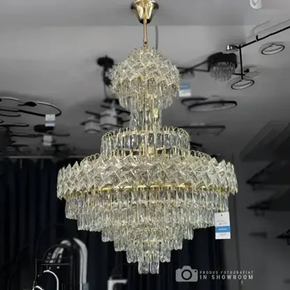 Junnut Candelabra 21xE27, Crystal and Metal, Gold Crystal Candelabra Výchozí název Alessandro Design