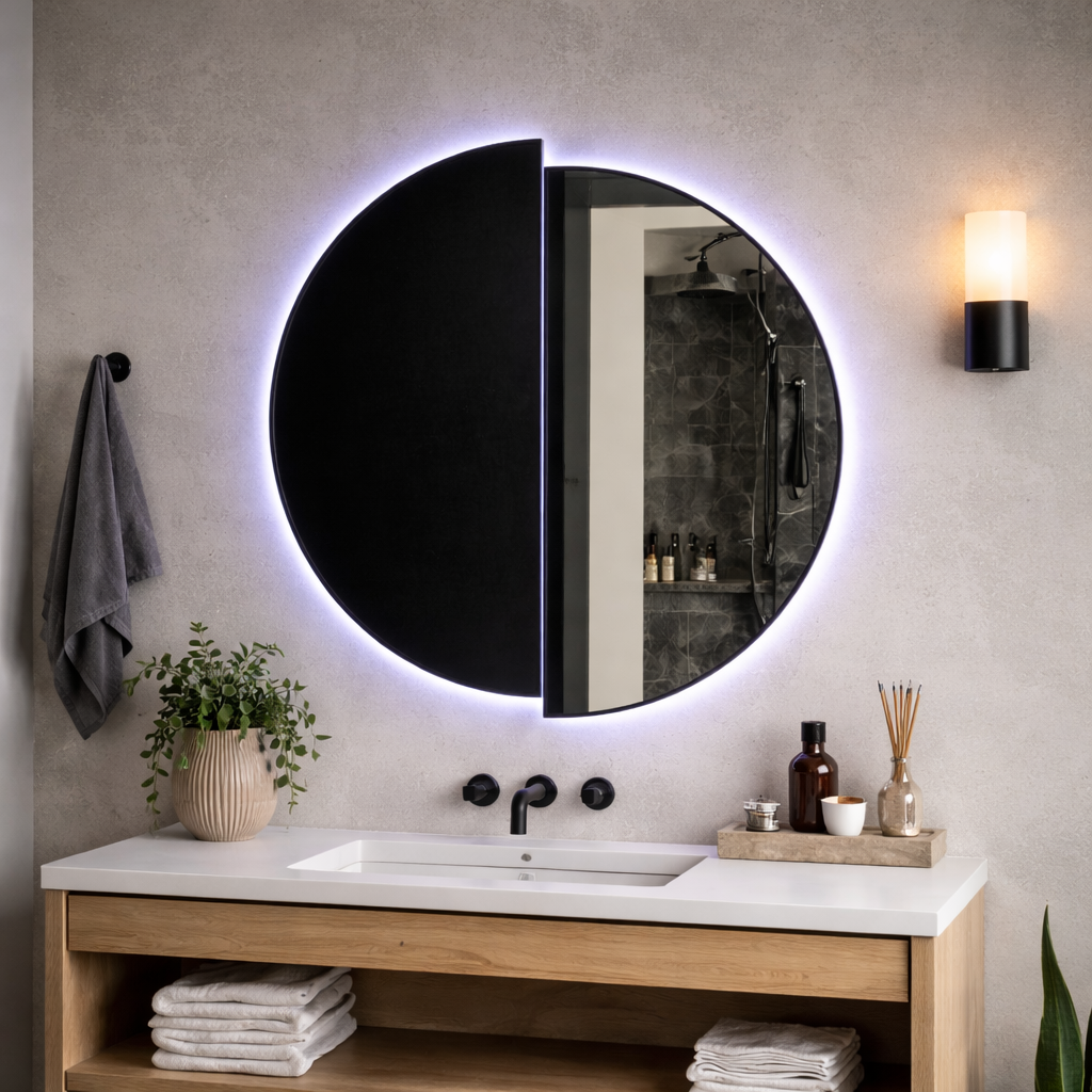 LED Touch Mariah Mirror Demist System 60X60cm Zrcadla Korman E Výchozí název Alessandro Design