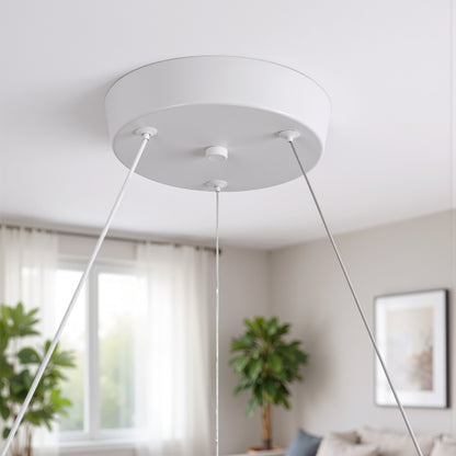 LED lustr s dálkovým ovládáním LT188WH, krystal a kov, 40W, stmívatelný, nastavitelná výška, studené/teplé/neutrální světlo, luxusní osvětlení LED lustry s dálkovým ovládáním Výchozí název Alessandro Design