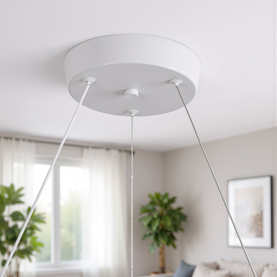 LED lustr s dálkovým ovládáním LT188WH, krystal a kov, 40W, stmívatelný, nastavitelná výška, studené/teplé/neutrální světlo, luxusní osvětlení LED lustry s dálkovým ovládáním Výchozí název Alessandro Design