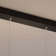 Závěsný LED lustr s dálkovým ovládáním ZIGZAG 27W, studené/teplé/neutrální světlo, stmívatelné, černé, výškově nastavitelné LED lustry s dálkovým ovládáním Výchozí název Alessandro Design