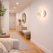 LED lustr VERTEX CIRCULA 21W, 2 kruhy, kovové rámy, studené/teplé/neutrální světlo, bílé LED lustry Výchozí název Alessandro Design