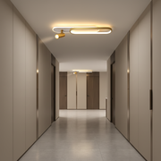 Lustra LED cu Proiector Reglabil FISSO Camilla, 48W, lumina Rece/Calda/Neutra 3000K/4000K/6000K, Auriu Lucios, Metal si Acril Lustre LED Default Title Alessandro Design