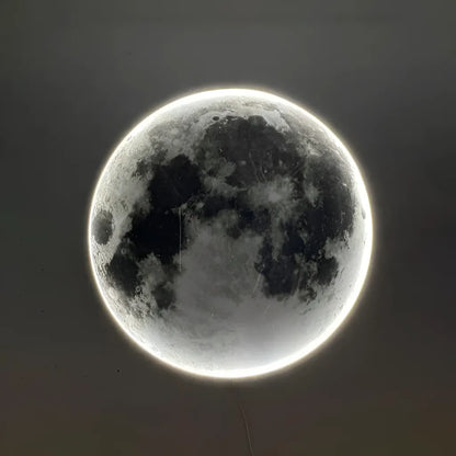Moon Dekorativní LED nástěnné světlo 54W Průměr 80CM Teplé Neutrální Studené světlo 3000/4000/6000K LED lustry s dálkovým ovládáním Výchozí název Alessandro Design