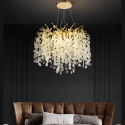Křišťálový lustr WALTZ Serenáda, 6xG9, zlatý, 40 cm, Nastavitelná výška Křišťálové lustry Výchozí název Alessandro Design