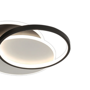 LED lustr s dálkovým ovládáním CHIARA 67W, 3 kruhy, studené/teplé/neutrální světlo, stmívatelné, černé LED lustry s dálkovým ovládáním Výchozí název Alessandro Design