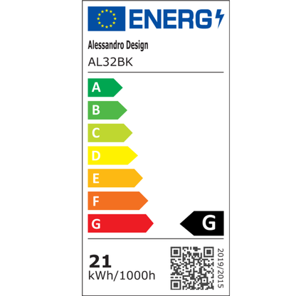 LED nástěnné svítidlo 21W Swarna Cool/Warm/Neutral, Black Luster Children Výchozí název Alessandro Design