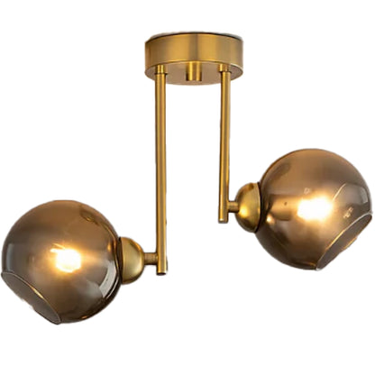 MODUS moderní žárovkový lustr, 2x E27, zlatý, kovový Moderní lustry Výchozí název Alessandro Design