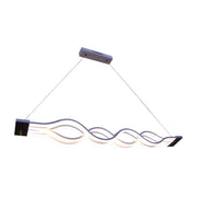 Závěsný LED lustr s dálkovým ovládáním WAVE 89W, lineární, studené/teplé/neutrální světlo, stmívatelné, bílé, výškově nastavitelné LED lustry s dálkovým ovládáním Výchozí název Alessandro Design