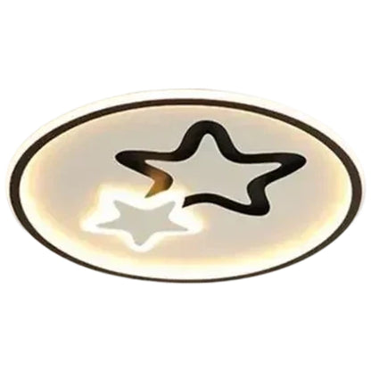 LED lustr s dálkovým ovládáním EMELIANA 57W, hvězda, studené/teplé/neutrální světlo, stmívatelné, černé LED lustry s dálkovým ovládáním Výchozí název Alessandro Design