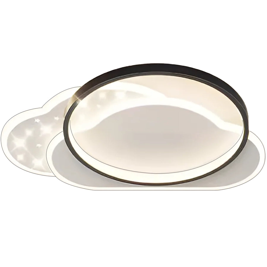 LED lustr s dálkovým ovládáním NUVIA 71W, Cloud, Studené/Teplé/Neutrální světlo, Stmívatelné, Černé LED lustry s dálkovým ovládáním Výchozí název Alessandro Design