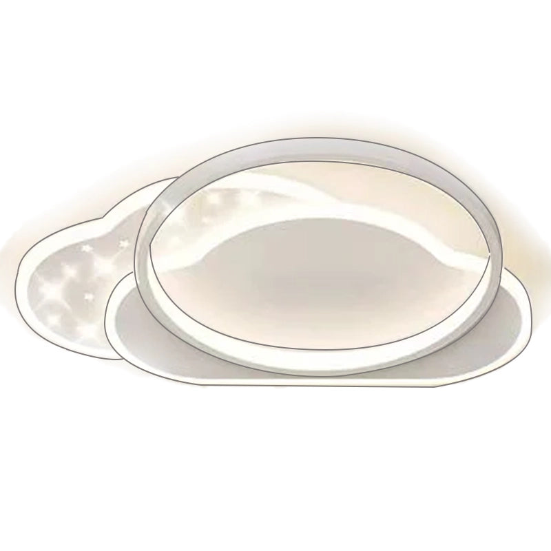 LED lustr s dálkovým ovládáním NUVIA 71W, Cloud, Studené/Teplé/Neutrální světlo, Stmívatelné, Bílý LED lustr s dálkovým ovládáním Výchozí název Alessandro Design