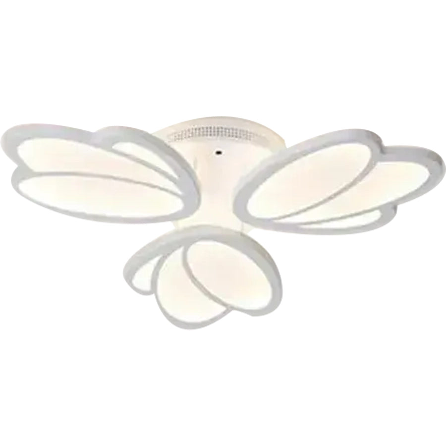 LED lustr s dálkovým ovládáním TULIP 45W, 3 okvětní lístky, studené/teplé/neutrální světlo, stmívatelné, bílý LED lustr s dálkovým ovládáním Výchozí název Alessandro Design