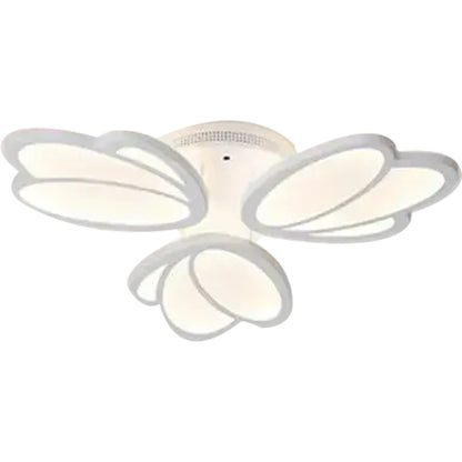 LED lustr s dálkovým ovládáním TULIP 45W, 3 okvětní lístky, studené/teplé/neutrální světlo, stmívatelné, bílý LED lustr s dálkovým ovládáním Výchozí název Alessandro Design