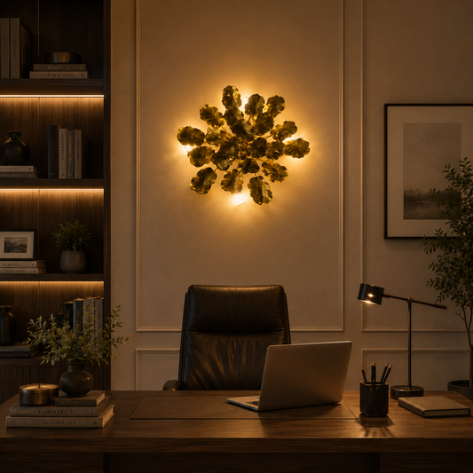 Dekorativní nástěnná lampa Margherita 40 cm 3XG9 Gold