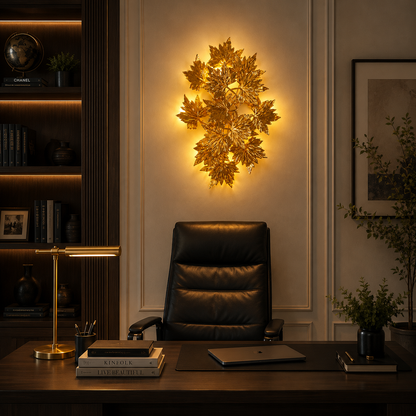 Dekorativní nástěnná lampa Margheritar 45 cm 3XG9 Gold