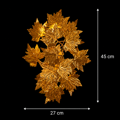 Dekorativní nástěnná lampa Margheritar 45 cm 3XG9 Gold