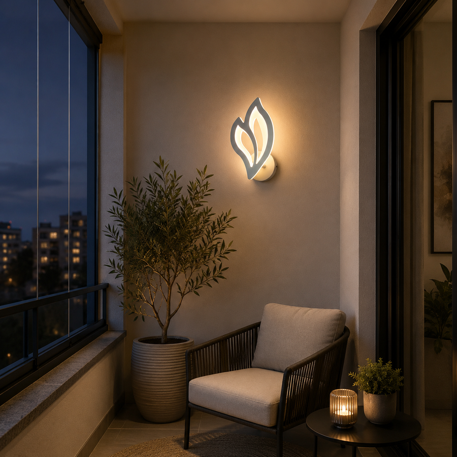 LED lampa LILY 14W Petal Light Cold/Warm/Neutral Acrylic and White Metal