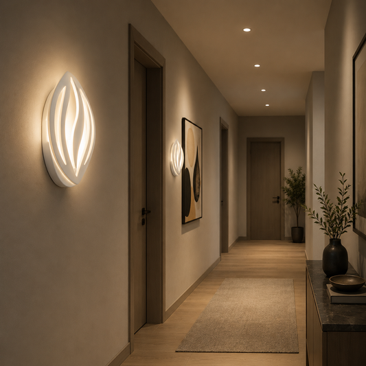 LED lampa ORCHID 15W Petal Cold/Warm/Neutral Light Acrylic Metal White