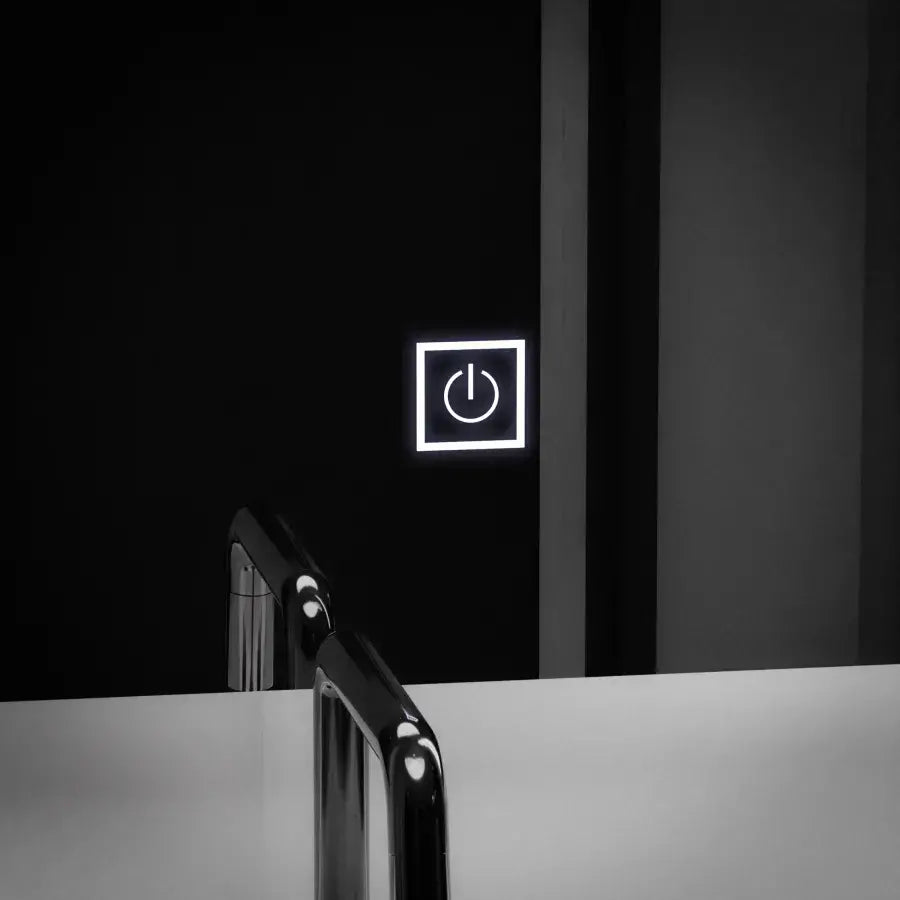 Obdélníkové LED zrcadlo, 60x80cm, Getame Touch Jednoduché LED zrcadlo Výchozí název Alessandro Design