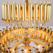 Křišťálový lustr VERSAILLES Nobile 5xE14, průměr 40 cm, zlatý, nastavitelná výška Křišťálové lustry Výchozí název Alessandro Design