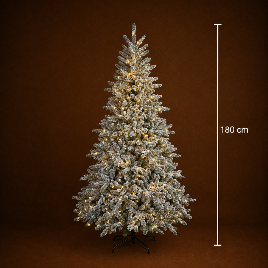 Brad Artificial UUMMANNAQ, 180 cm, 861 vârfuri, Suport Metalic, Verde